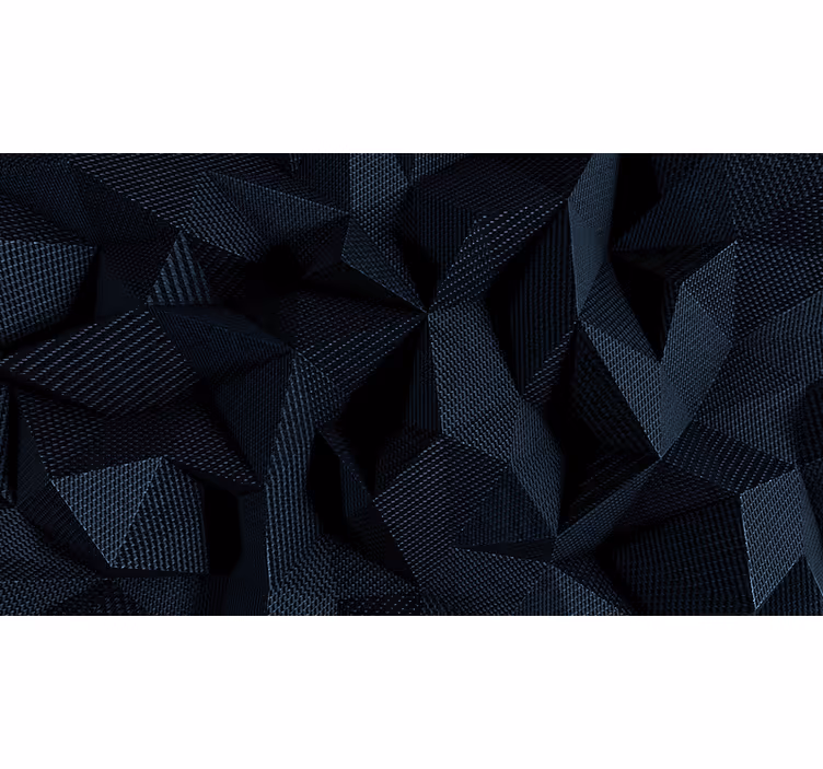 Sötét szövet geometriai 3d falikép - TenStickers