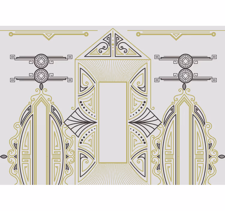 Geometrikus elegancia művészeti falfestmények - TenStickers