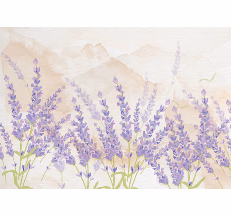 Provence-i akvarell levendula falfestmény - TenStickers