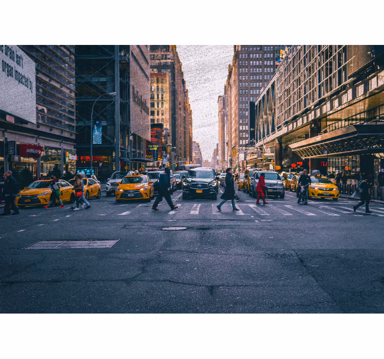 Zsúfolt new york-i utca falfestmények - TenStickers