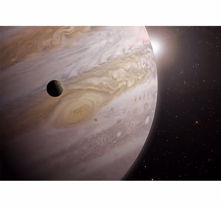 Jupiter és a hold Tér falfestmény - TenStickers