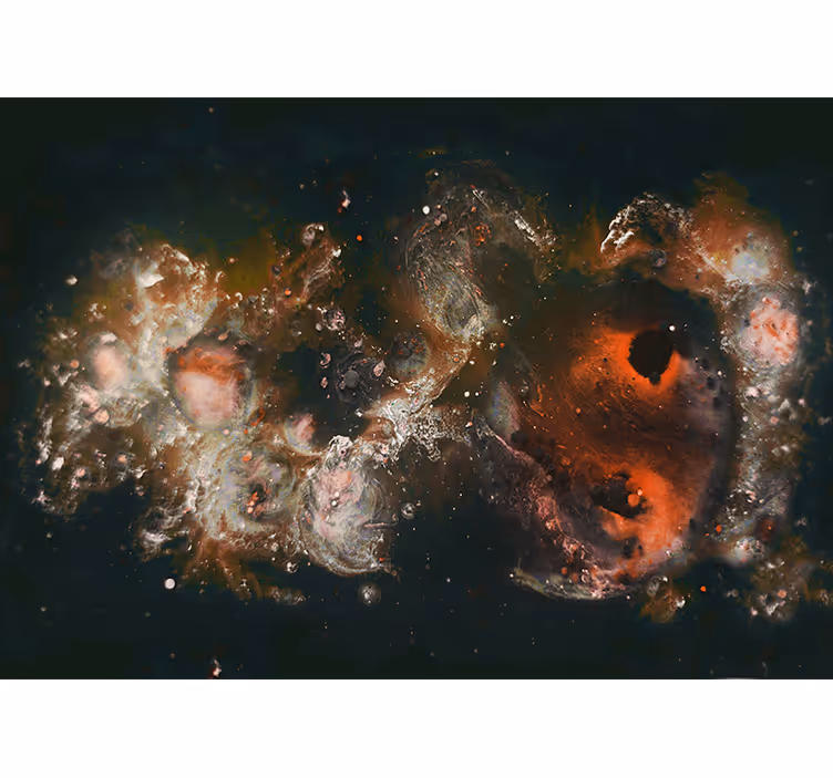 Gyönyörű kilátás tejút galaxis falfestmény - TenStickers