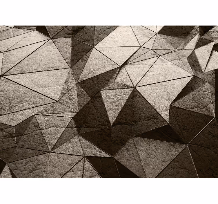 Geometriai beton panelek 3d falikép - TenStickers