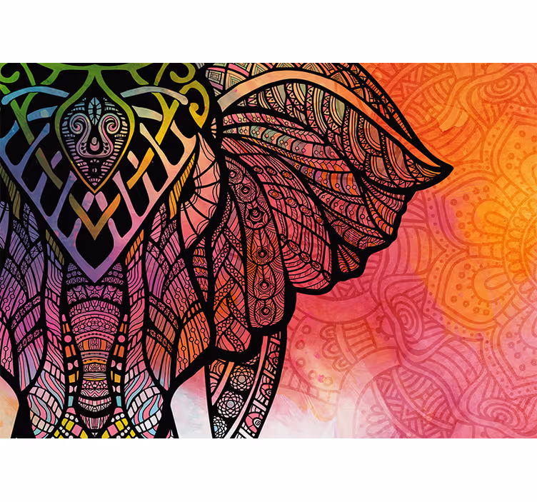 Gradiens etnikai design Mandala fototapéta - TenStickers