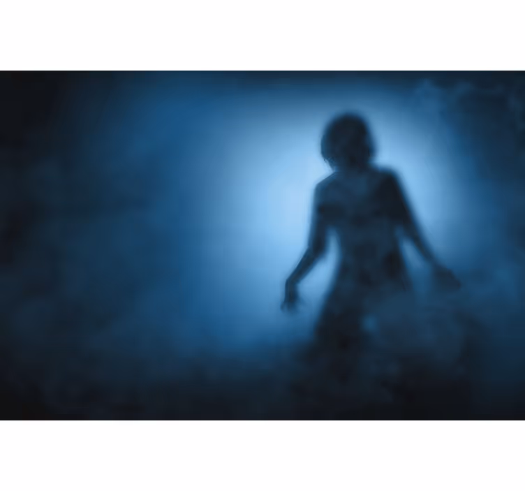 Zombi sziluett falfestmény - TenStickers