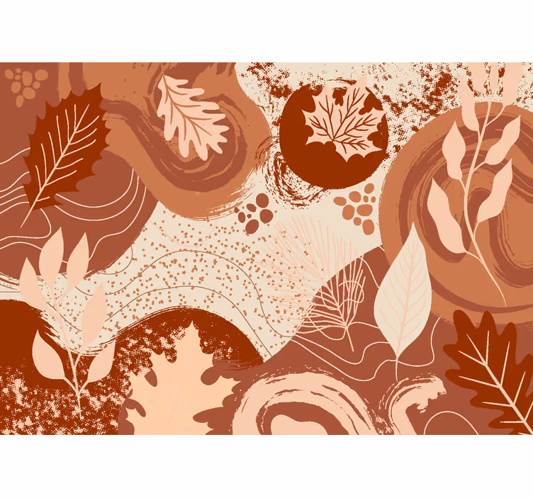 Növények és virágok Falfestmények terracotta - TenStickers