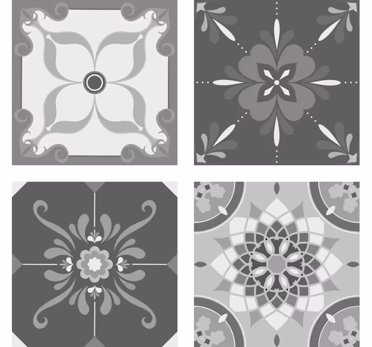 Szürke elegáns cserépalátét - TenStickers