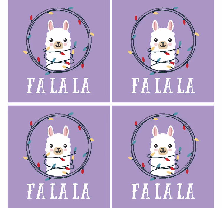 Karácsonyi alpaka ital alátét - TenStickers