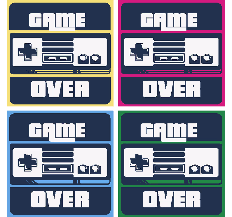 Gamer geek ital alátétek - TenStickers