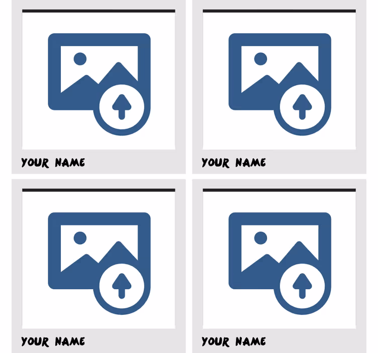 Testreszabható poháralátétek fénykép tartóval - TenStickers