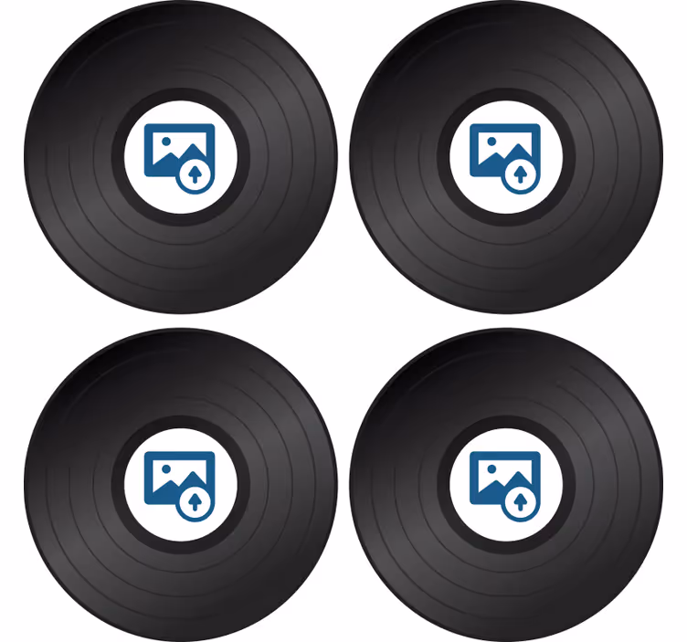 Lemez fényképezéssel, személyre szabott poháralátétekkel - TenStickers
