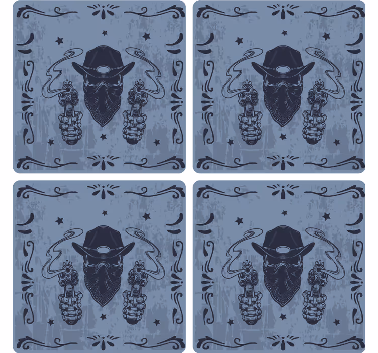 Cowboy koponya ital alátét - TenStickers