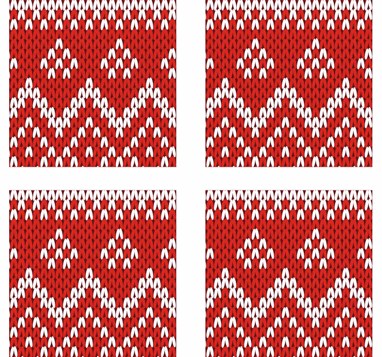 Karácsonyi tipikus minta ital alátét - TenStickers