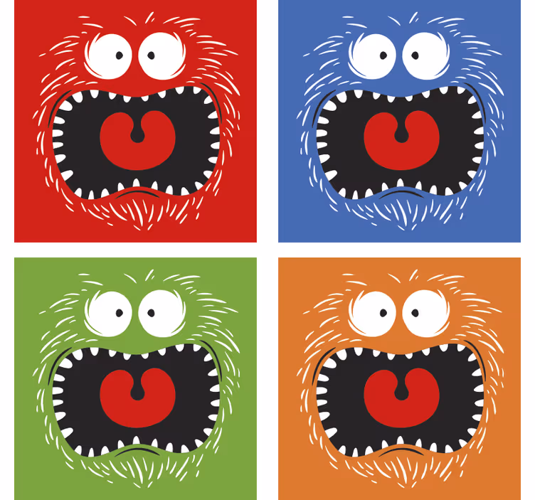 Modern és színes halloween ital alátét - TenStickers
