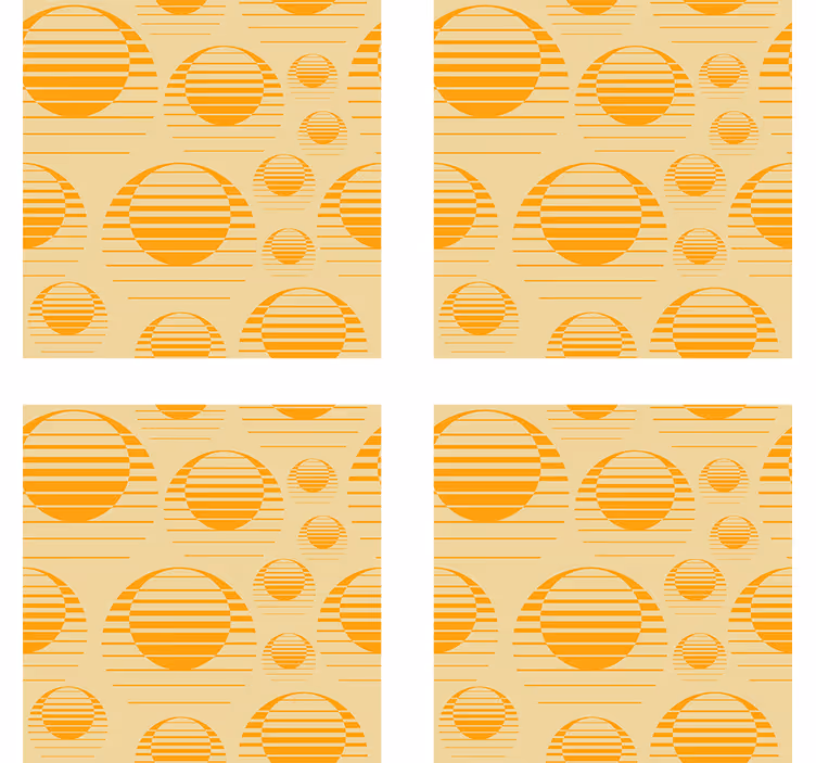 Retro nap minta poháralátétek szüret - TenStickers
