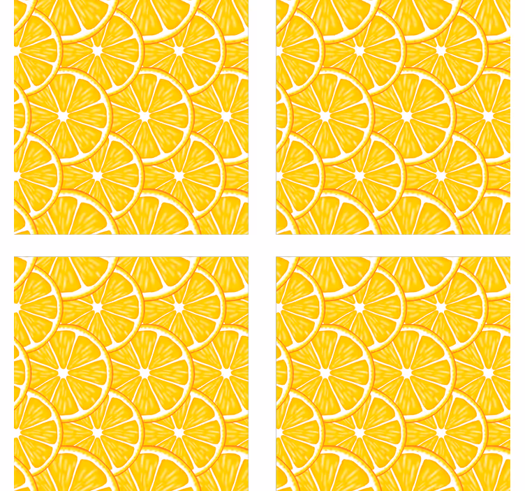 Citrus szelet koncepció poháralátétek - TenStickers