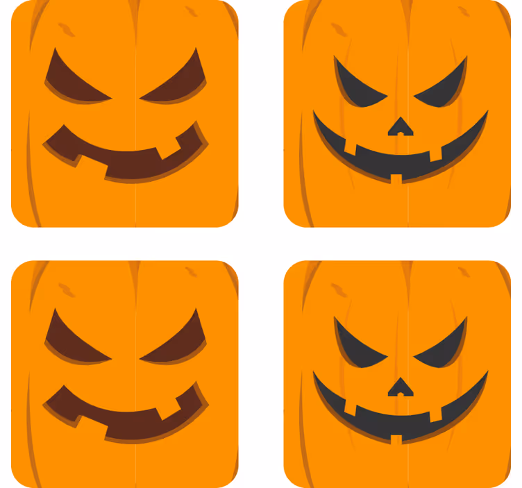 Különböző sütőtök alátétek halloween - TenStickers