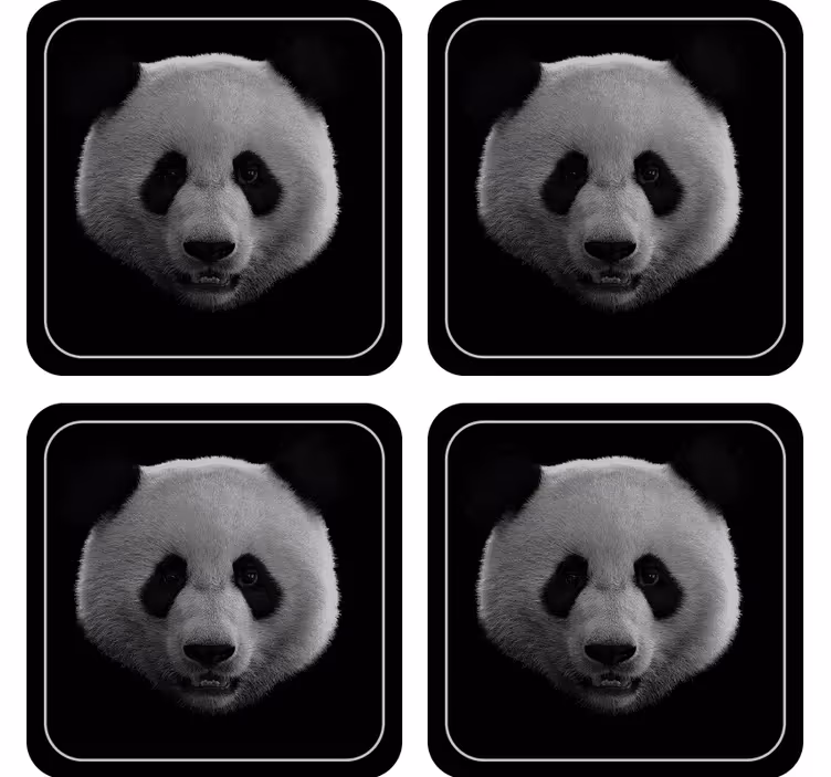 Panda b & w arc alátét modern alátét - TenStickers