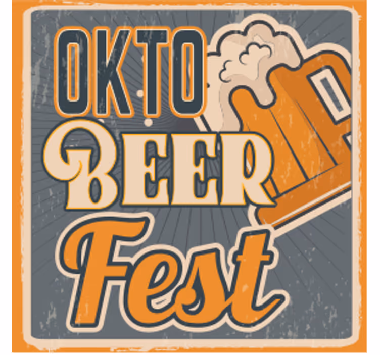 Oktoberfest sörünnep poháralátétek sörszőnyegek - TenStickers