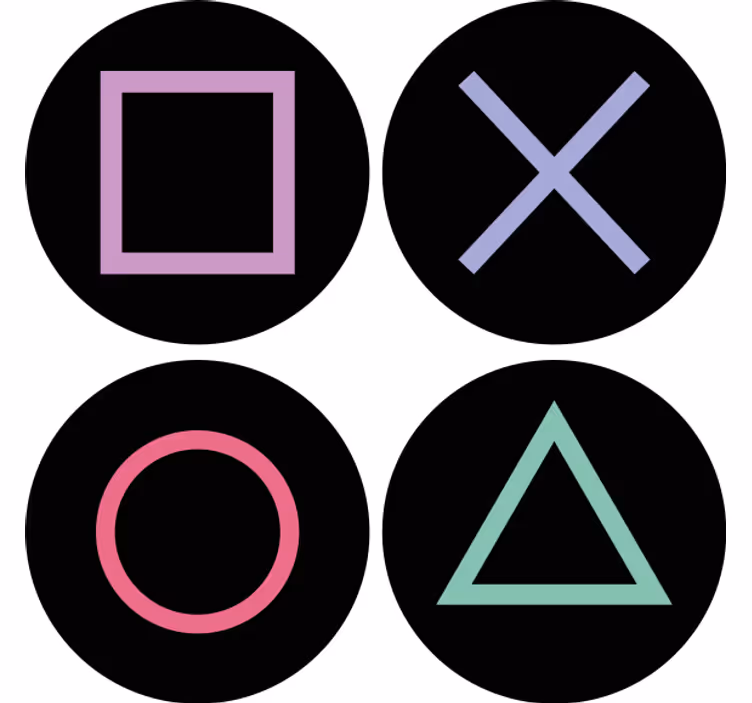 Playstation távoli alakok modern alátét - TenStickers