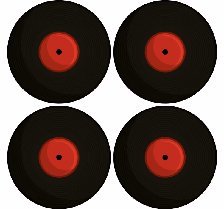 Cd vintage retro alátét - TenStickers