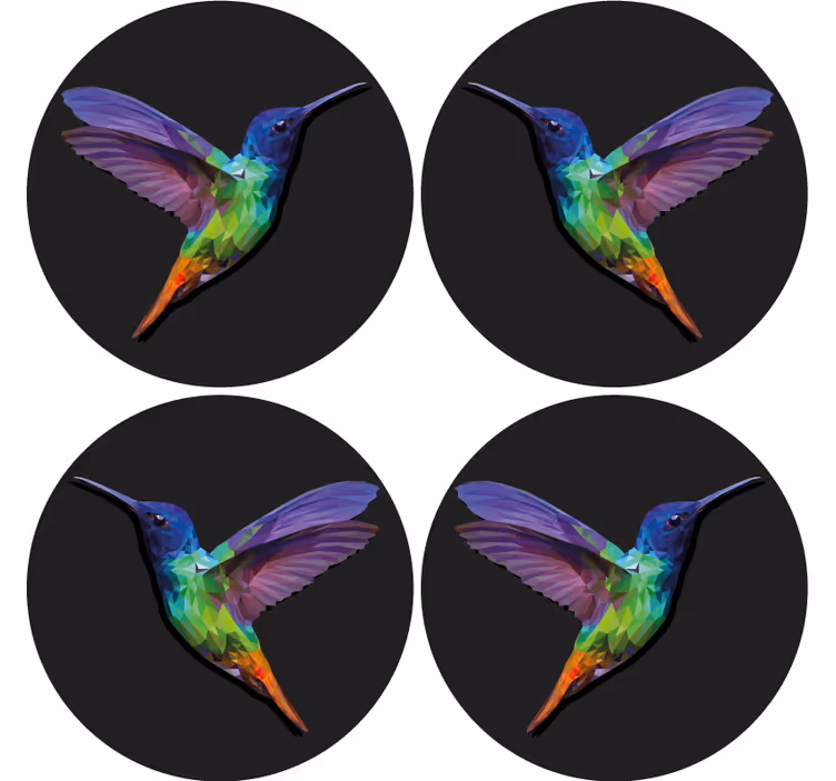 Geometriai kolibri több alátét - TenStickers
