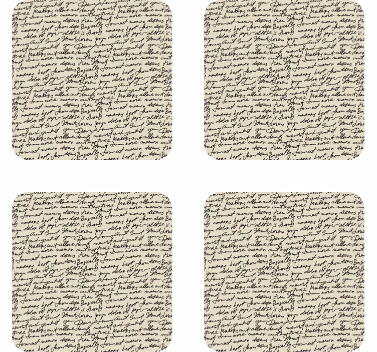 Régi betűk vintage alátét - TenStickers