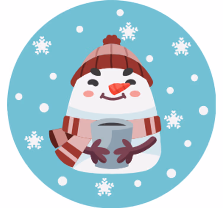 Hóemberes poháralátétek karácsony - TenStickers