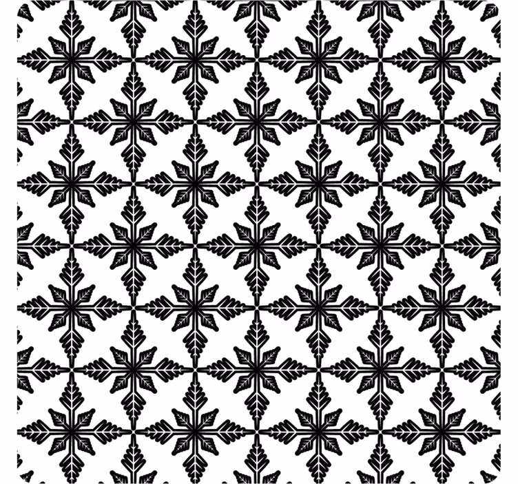 Geometrikus fekete mintás poháralátétek - TenStickers