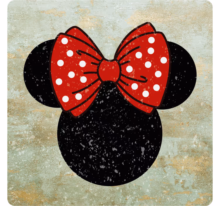 Vintage minnie egér alátét - TenStickers