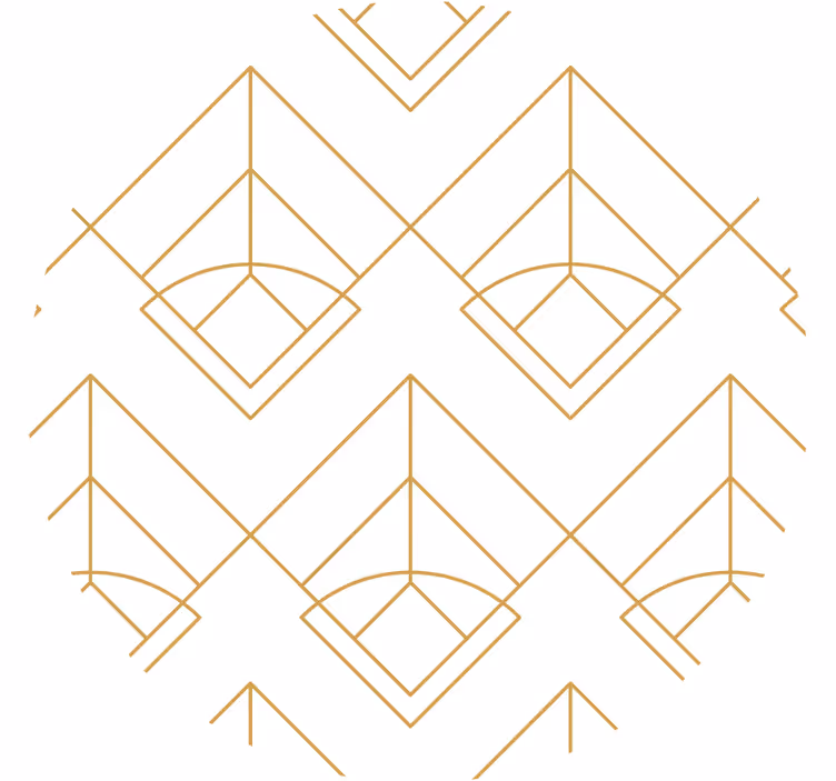 Geometriai vonalak modern alátét - TenStickers