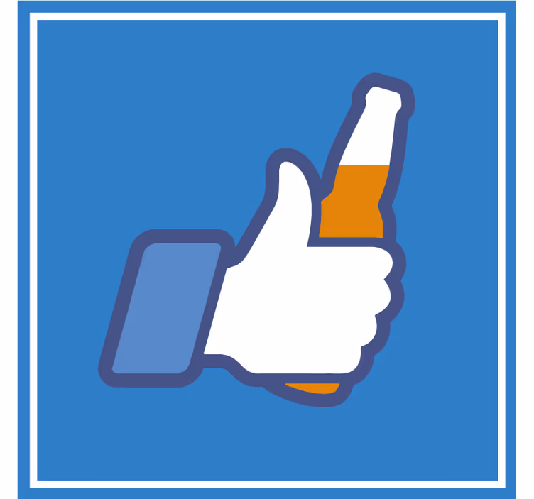 Facebook, mint a kézi sörszőnyeg - TenStickers