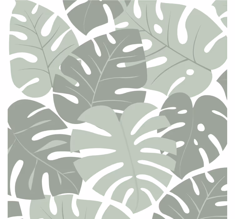 Levélmintás monstera poháralátétek - TenStickers