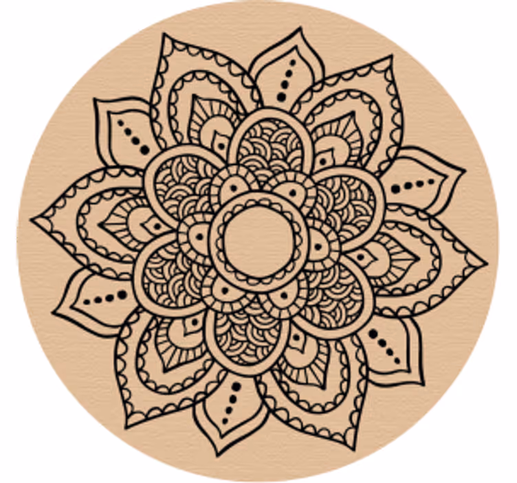 Mandala fa mintázat sör szőnyegekhez - TenStickers