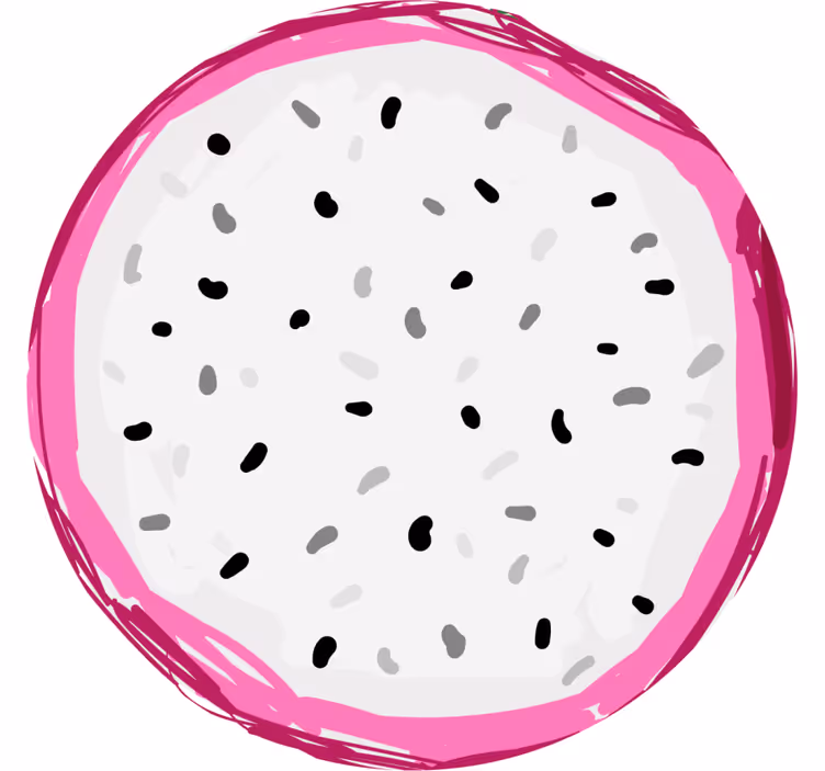 Sárkány gyümölcs geek alátétek - TenStickers