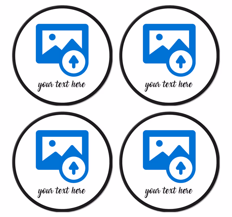 Egyedi kép szöveges, személyre szabott alátétekkel - TenStickers