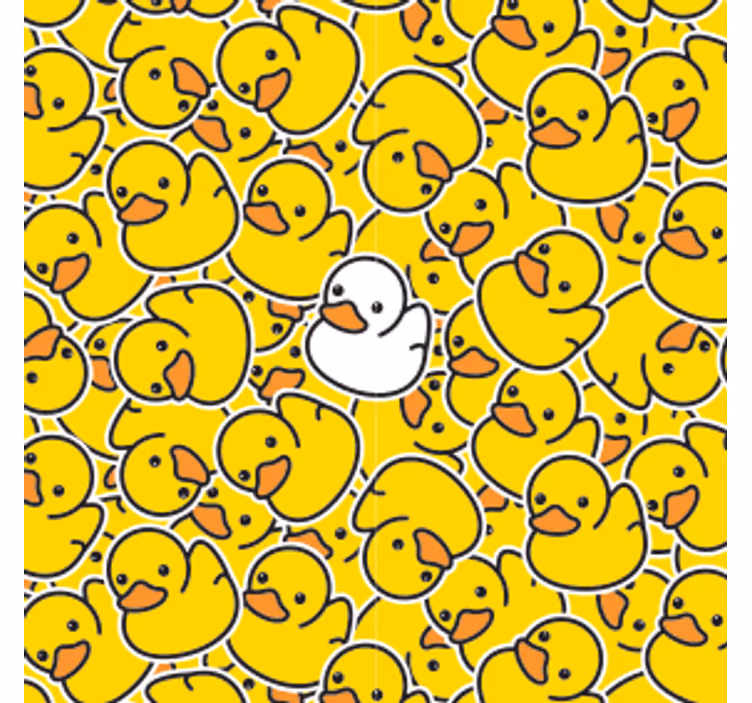 Játékos gumi kacsák minta poháralátétek szörnyszülött - TenStickers