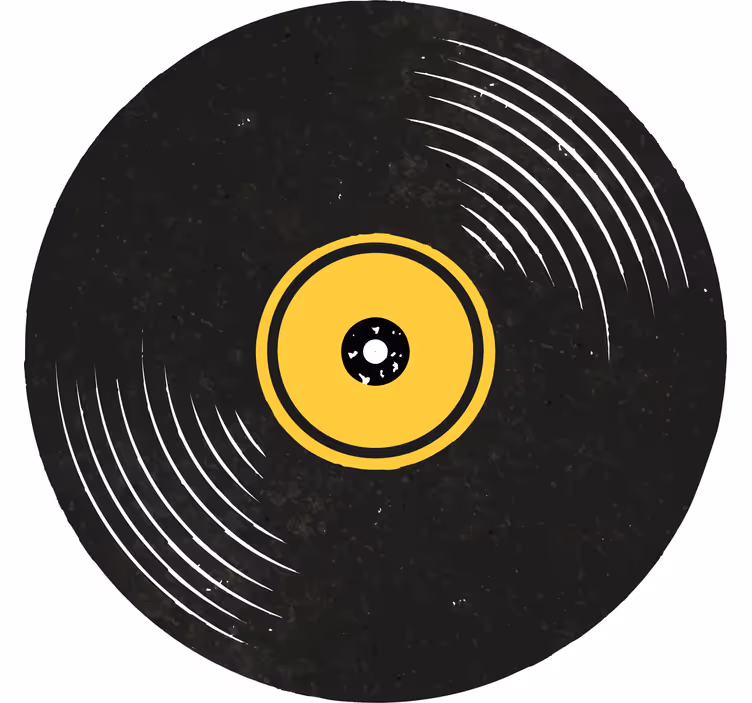 Poháralátétek szörnyszülött vinyl lemez művészet - TenStickers