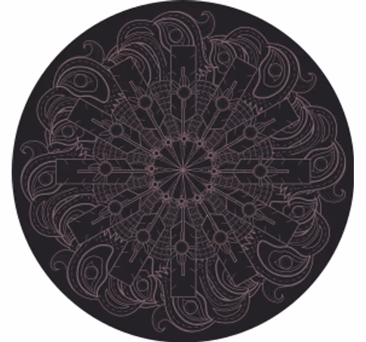 Nyíl mandala mintás vintage alátét - TenStickers