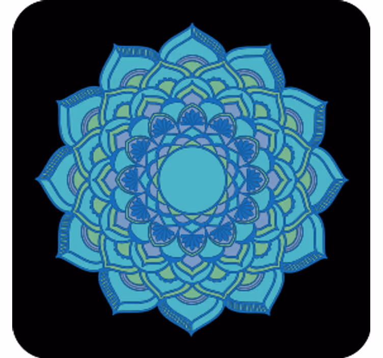 óceán álom mandala vintage alátét - TenStickers