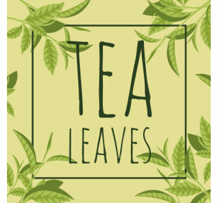 Tea levél minta poháralátétek idézetek - TenStickers