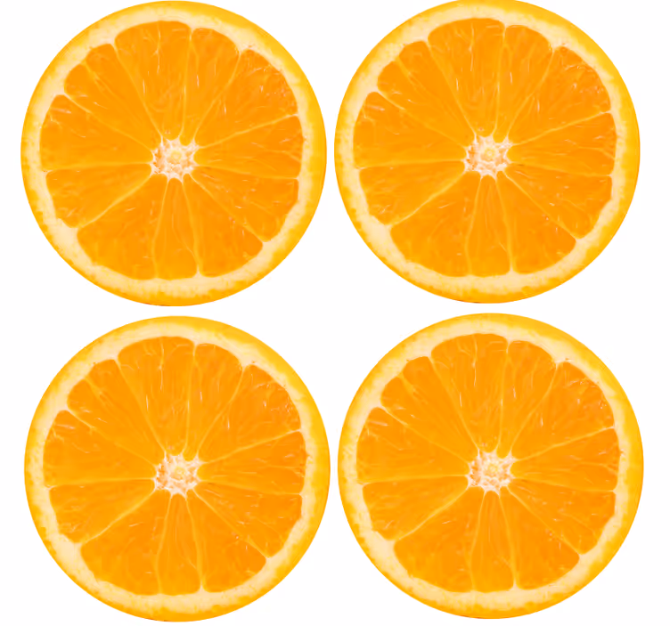 Színes narancs alátétek - TenStickers
