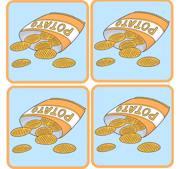 Poháralátétek szörnyszülött - snack táska illusztráció - TenStickers