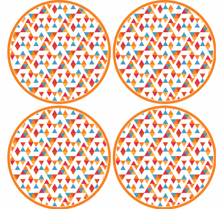 Gyémánt alakú geometriai művészet modern alátét - TenStickers