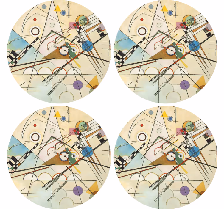 Csodálatos geometriai művészet festés modern alátét - TenStickers