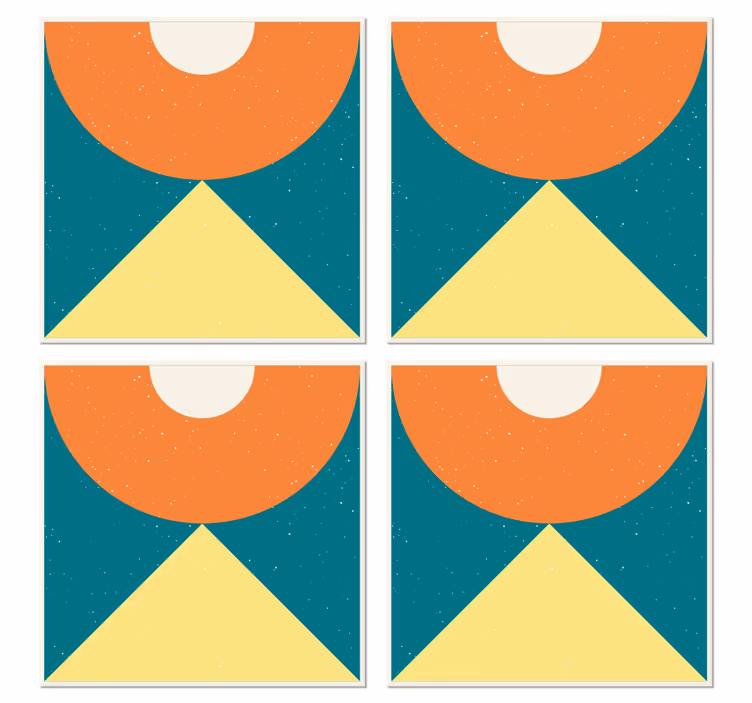 Színes vintage stílusú vintage alátét - TenStickers