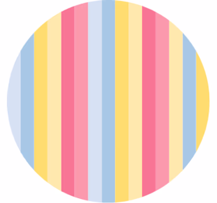 Színes csíkos mintás poháralátétek - TenStickers