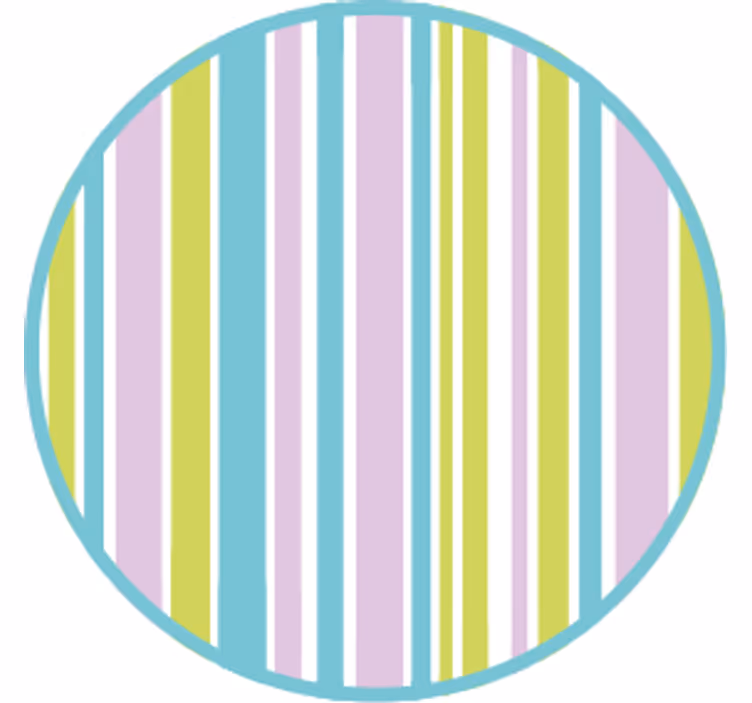 Gyönyörű csíkos design modern alátét - TenStickers