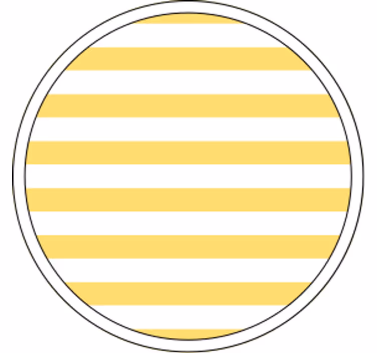 Sávos sárga mintás poháralátétek - TenStickers
