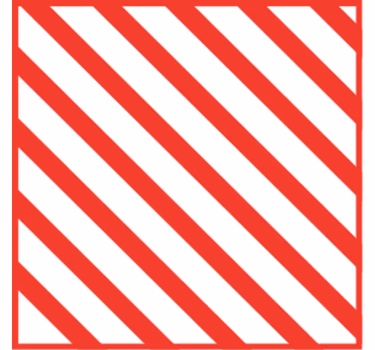 Piros csíkos mintás poháralátétek - TenStickers